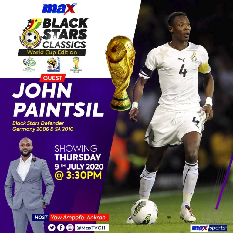 Black Stars Classics on Max TV, hosts John Paintsil in episode 3