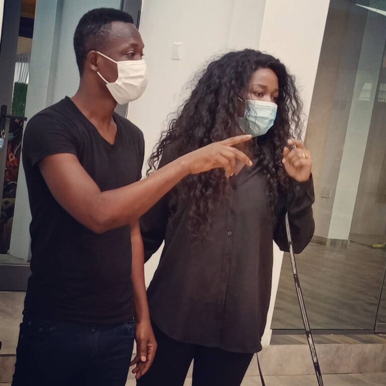 John Paintsil and wife support R&P Filling Station in Covid-19 Community education campaign