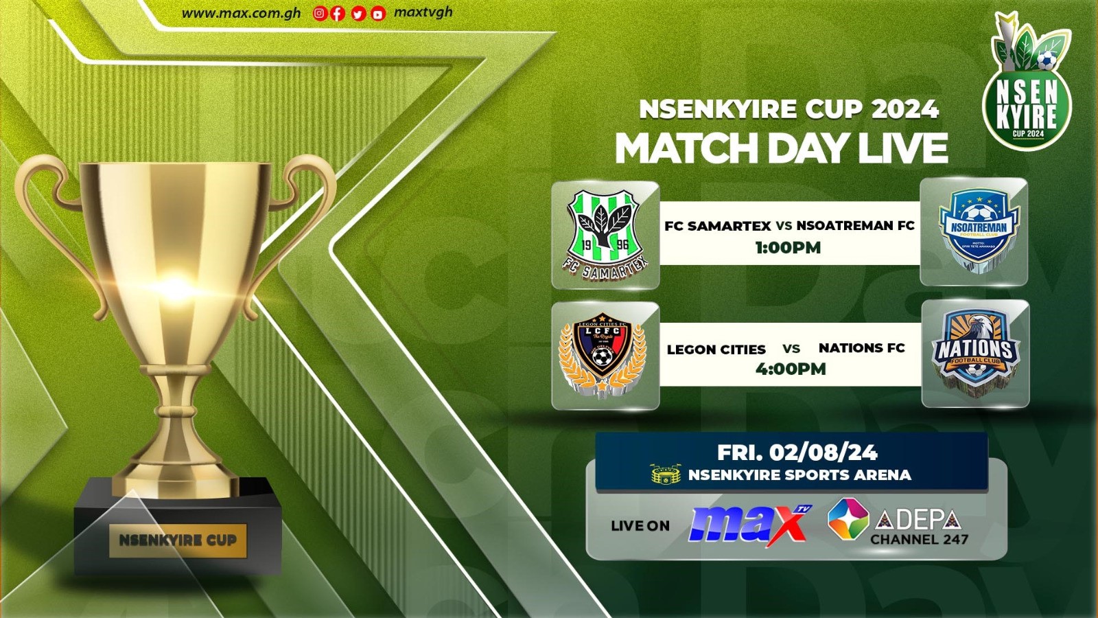 #NsenkyireCup: FC Samartex to battle Nsoatreman FC