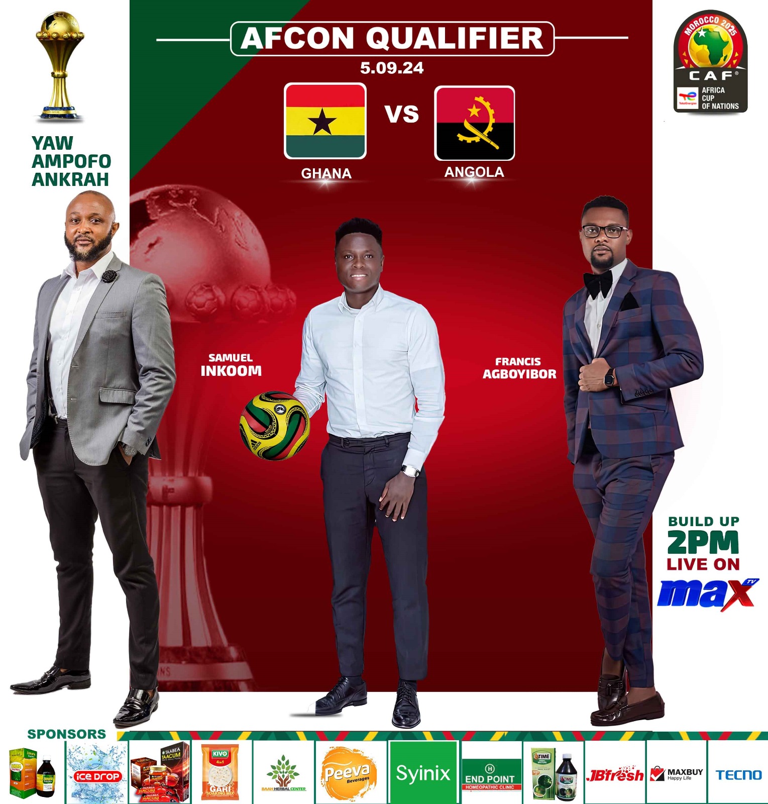 PREVIEW( MAX TV LIVE): Ghana vs Angola - prediction, head-