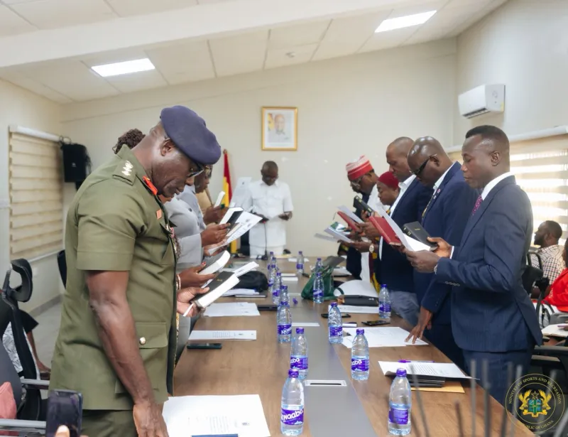 New NSA Board Sworn In with Dr. Fred Awaah as Board Chairman, Bawa Fuseini among Members